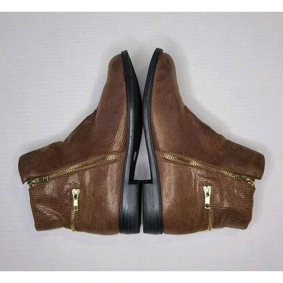 Bellini Legacy Bootie Brown Round Toe Size 8M - Picture 3 of 7